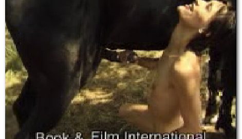 Horse pissing on skinny girl