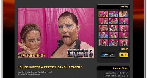 Shit Eater 5 - Louise Hunter & Pretty Lisa - Hightide Video Productions