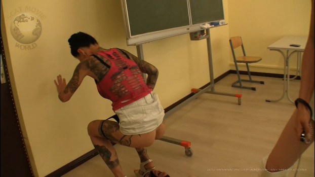 Extreme Scat Domination - Full-service toilet in the classroom